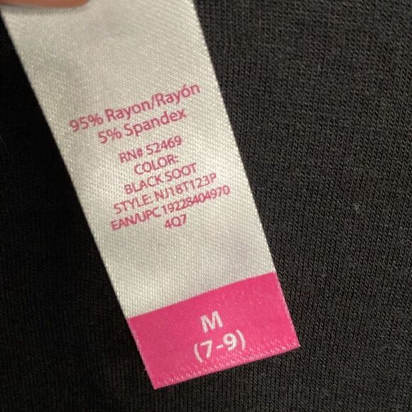 Scoop Neck Criss Cross Back Top Black size Medium - Picture 4 of 4